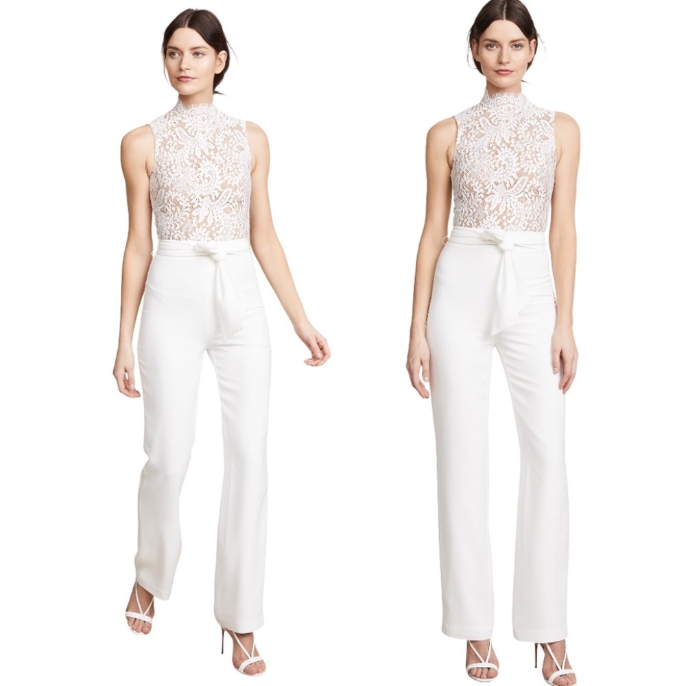 Misha Collection Womens Josie Bride Pantsuit NWT